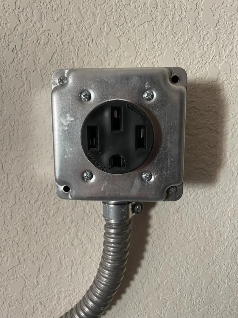 NEMA 14-50 outlet installed for Smart Home Electrical in Miami Heights